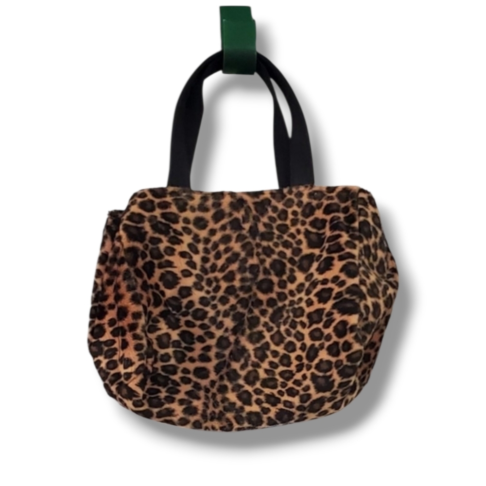Mini Faux Fur Leopard Bag